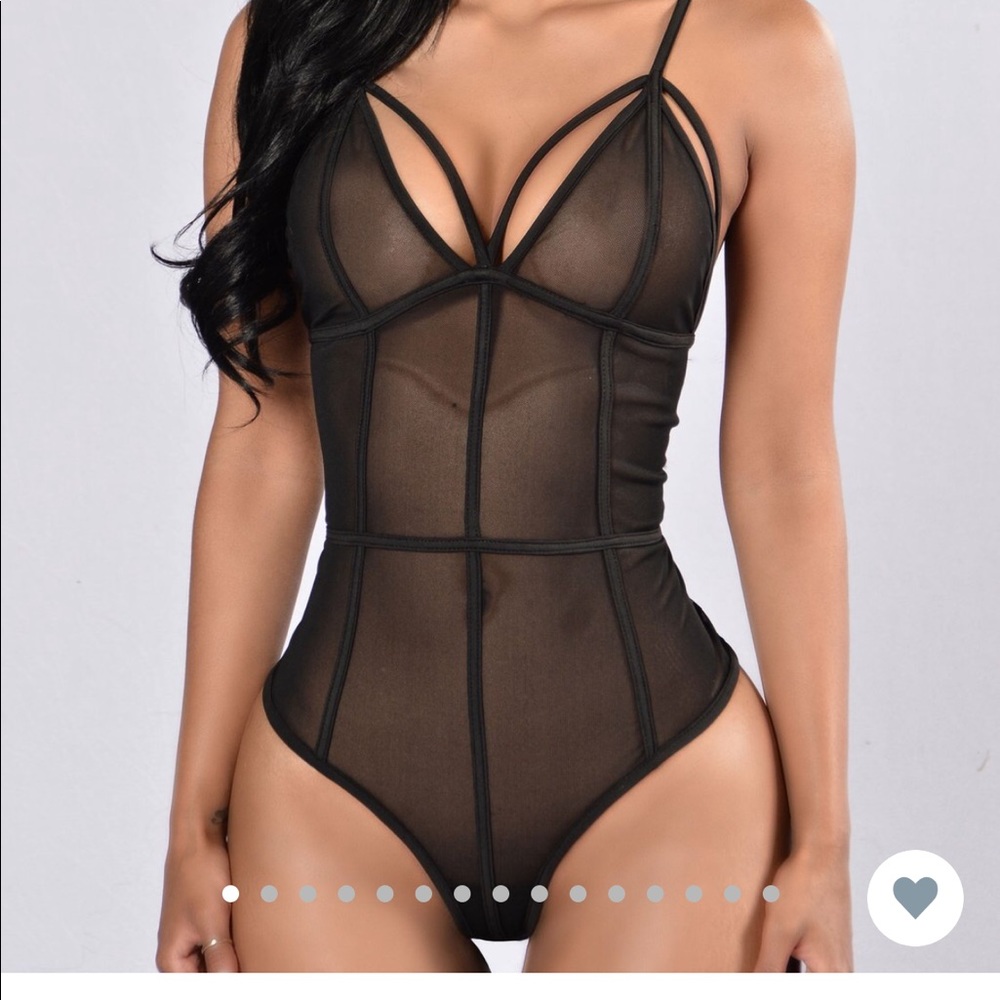 Fashion Nova Minimalistic Bodysuit BLK PJ5025 2X